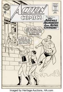 Curt Swan and George Klein Action Comics #315 Cover Original Art (DC, 1964). This gem features the classic - | Heritage