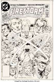 Pat Broderick and Dick Giordano The Fury of Firestorm #1 Cover Original Art (DC, 1982)....