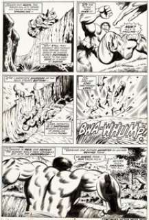Herb Trimpe and Jack Abel The Incredible Hulk #180 Story Page 7 Original Art (Marvel, 1974).... | Heritage