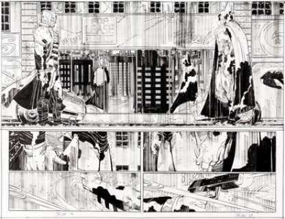 John Romita Jr. and Klaus Janson Batman #80 Double Splash Pages 14-15 Original Art (DC Comics, 2019).... (Total: 2 Original Art) | Heritage