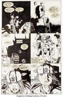 Jamie Hewlett & Peter Milligan Tank Girl: The Odyssey #1 Planches 13 Ã  16 (DC/Vertigo, 1995).... (Total: 4 Original Art) | Heritage