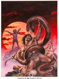 Earl Norem - The Savage Sword of Conan #46 Cover Original Art (Marvel, 1979).