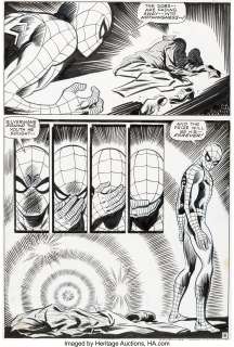 John Romita Sr. and Jim Mooney - Amazing Spider-Man #75 Story Page 18 Original Art (Marvel, 1969).