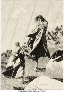 Bernie Wrightson Mary Wollstonecraft Shelley‘s Frankenstein Unused Illustration Original Art...