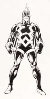 John Byrne and Joe Rubinstein Official Handbook of the Marvel Universe #2 Black Bolt Illustr...