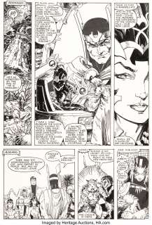 Arthur Adams, Mike Mignola, and Al Gordon - X-Men Annual #9 Story Page 44 Original Art (Marvel, 1985)....