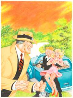 L. B. Cole - Dick Tracy Adventures Magazine #1 Cover Original Art (Gladstone/Hamilton Publ., 1991)....