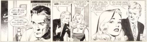 Drake, Stan - Stan Drake The Heart of Juliet Jones Daily Comic Strip Original Art dated 8-21-1956 (King Features Syndicate, 1956...