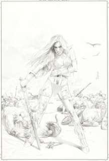 Mayhew, Mike - Mike Mayhew Red Sonja #17 Variant Cover Original Art (Dynamite Entertainment, 2006)....