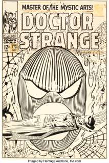 Adkins, Dan - Dan Adkins Doctor Strange #173 Cover Original Art (Marvel, 1968)....
