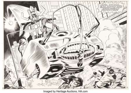 Buscema, John - John Buscema and Mike Esposito Thor #226 Double Splash Page 8-9 Galactus Original Art (Marvel, 1974)....
