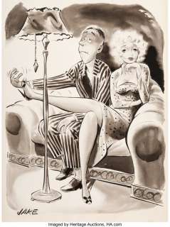 Cole, Jack - Jack Cole (as Jake) Gee-Whiz Sept-1955 Illustration Original Art (Humorama, 1955)....