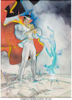 Nowlan, Kevin - Kevin Nowlan - "Conjuring Clea" Dr. Strange Illustration Original Art (c.1980s)....