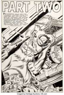 Kirby, Jack | Jack Kirby and Dick Ayers Journey Into Mystery #66 Xemnu the Hulk Splash Page 7 Original Art (Marvel, 1961).... | Heritage