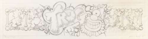 Jack E. Haeger Trog Arcade Original Preliminary Arcade Marquee Art (Bally/Midway, 1989).... | Heritage