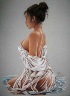 Sly | Sly - Original drawing in colour - Nude women - Size: 31 x 42 cm. - (2023) | Catawiki