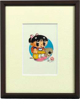 Katsushi Katsukawa Hand-Drawn Color Illustration "Girl and Dog" | Mandarake (Big Web)
