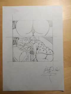 Gabriele Di Caro | Sous le paradis - Studio a matita di un dettaglio della storia breve "Quotidien" (Sous le paradis). - Page volante - (2019) | Catawiki