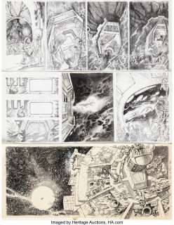 Sutton, Tom - Tom Sutton The Illustrated Harlan Ellison Near-Complete Story "The Discarded" Original Art Group of 13 (Byron Prei... (Total: 13 Original Art)