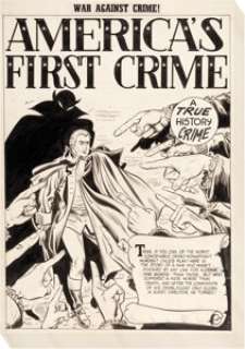Bolle, Frank - Frank Bolle and Leonard Starr War Against Crime #2 Complete 7-Page Story Original Art (EC, 1948)....