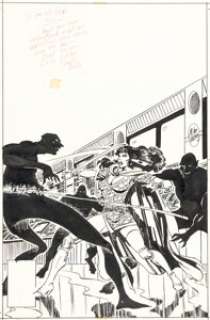 Vosburg, Mike - Mike Vosburg and Vince Colletta Starfire #6 Cover Original Art (DC, 1977)....