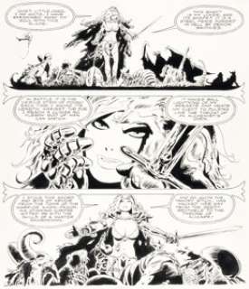 Thorne, Frank - Frank Thorne 1994 "Ghita of Alizarr" Story Page 1 Original Art (Warren, 1982)....
