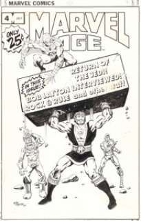 Layton, Bob | Bob Layton Marvel Age #4 Cover Original Art (Marvel, 1983).... | Heritage