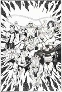 Pérez , George | George Pérez Justice Leagues: JLA #1 Cover Original Art (DC, 2001).... | Heritage