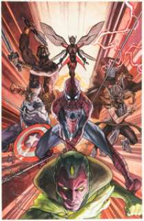 Bianchi, Simone - Simone Bianchi Avengers Vol 7 #1 Legacy Edition Variant Cover Original Art (Marvel, 2016). ...