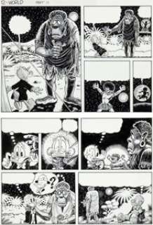 Rosa, Don - Don Rosa Anders And & Co. [Donald Duck & Company] #1994-15 Story Page 12 Uncle Scrooge Original Art (Egmont, 1994)... (Total: 2 Items)