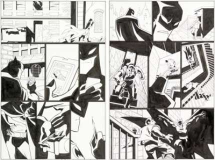 Jones, Christopher - Christopher Jones and Terry Beatty The Batman Strikes! #31 Pages 4 and 6 Original Art (DC, 2007).... (Total: 2 Original Art)