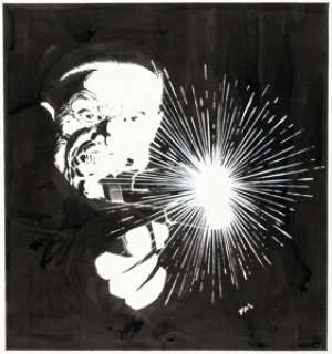 Frank Miller - - Sin City Promotional Illustration Marv Original Art (1992)....