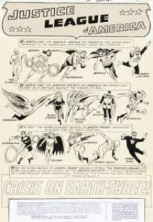 Mike Sekowsky And Bernard Sachs | Justice League of America #29 Splash Page 1 Crime Syndicate of America Original Ar... | Heritage