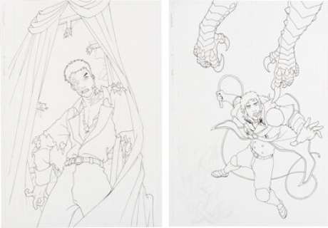 E.J. Su | Castlevania: The Belmont Legacy #3, #4, #5 Original Comic Book Cover Art (IDW, 2005). | Heritage