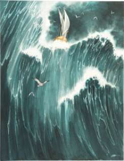 Olivier Boiscommun - Lueur de Nuit Illustration Original Art (Glénat, 2013).