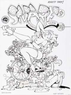 Evert Geradts - SNARF #4 Cover Original Art and Production Materials/Tearsheet Group of 5 (Kitchen Sink Press, 1973). (Total: 5 Original Art)