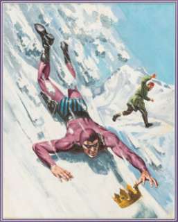 Gold Key Artist - The Phantom #13 Cover Painting Original Art (Gold Key, 1963).