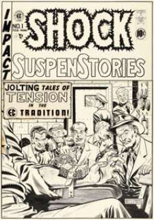 Al Feldstein | Shock SuspenStories #1 Cover Original Art (EC, 1952). | Heritage
