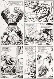 Kerry Gammill and John Byrne Fantastic Four #266 Story Page 16 Original Art (Marvel, 1984).