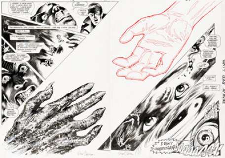 Steve Bissette, Rick Veitch, and John Totleben Swamp Thing #50 Double Page Spread 33-34 Original Art (DC, 1986). (Total: 2 Items)