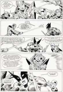 Sal Buscema and Gerry Talaoc Alpha Flight #34 Story Page 7 Wolverine Original Art (Marvel, 1986).