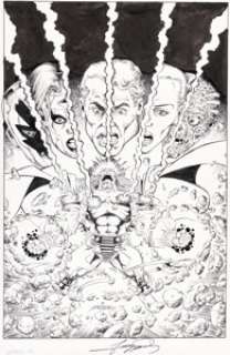 George Pérez, Steven Butler, and others UltraForce #6 Cover and Complete Issue Original Art Group of 24 (Malibu, 1995). (Total: 24 Original Art)