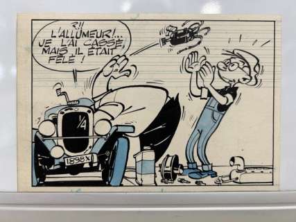 Tillieux | Tillieux, Maurice - Case originale inédite - César et Ernestine | Catawiki