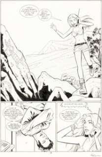 Pia Guerra and José Marzan Jr. Y: The Last Man #1 Story Page 3 Original Art (DC, 2002).