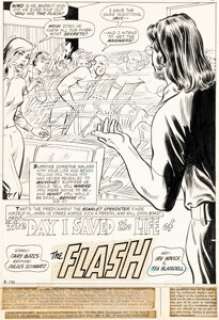 Irv Novick and Tex Blaisdell The Flash #228 Splash Page 1 Original Art (DC, 1974). | Heritage