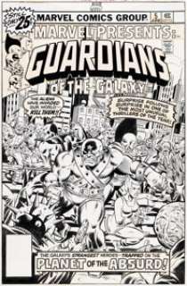 Al Milgrom and Joe Sinnott Marvel Presents #5 Guardians of the Galaxy Cover Original Art (Marvel, 1976). | Heritage