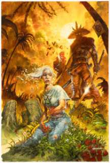 Greg Staples Swamp Thing #16 Cover Original Art (DC, 2001).