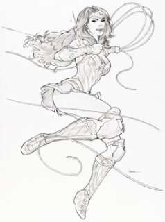 Kaare Andrews Wonder Woman #68 Variant Cover Original Art (DC, 2019).