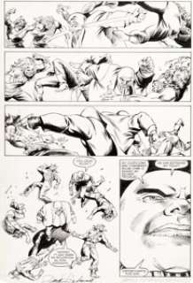 David Mazzucchelli and Danny Bulanadi Daredevil #210 Story Page 12 Original Art (Marvel, 1984).