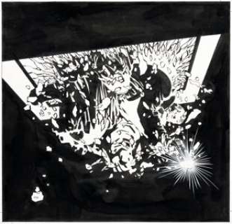 Frank Miller Sin City Limited Edition Hardcover Front Gallery Marv Pin-Up Illustration Original Art (Dark Horse, 1993). | Heritage